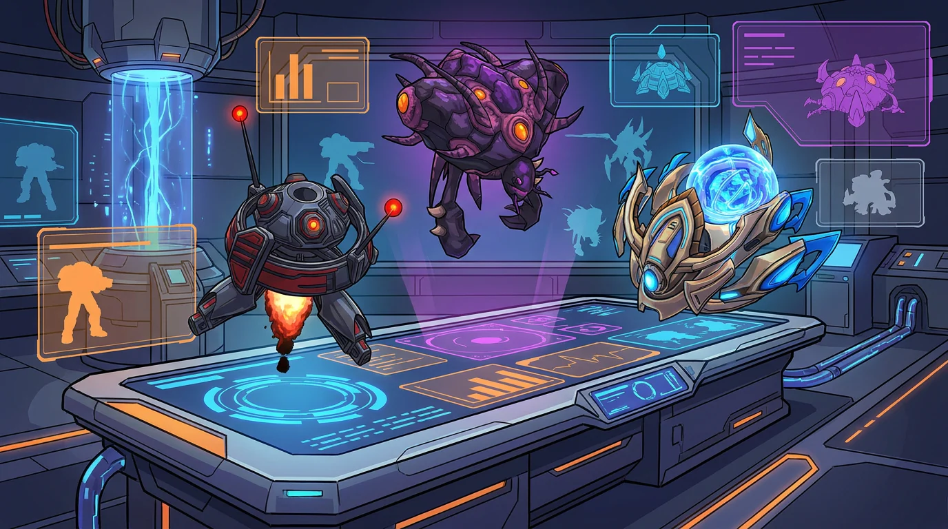 Laboratorio de infografías tácticas de StarCraft II